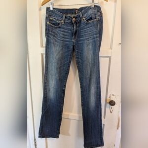 7 For All Mankind straight leg denim, size 31